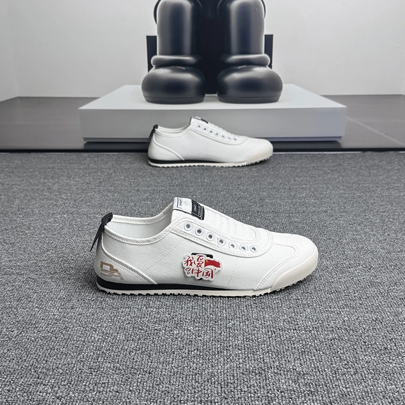 潮牌男鞋2025年夏季新款时尚百搭休闲鞋情侣同款布面透气运动鞋潮