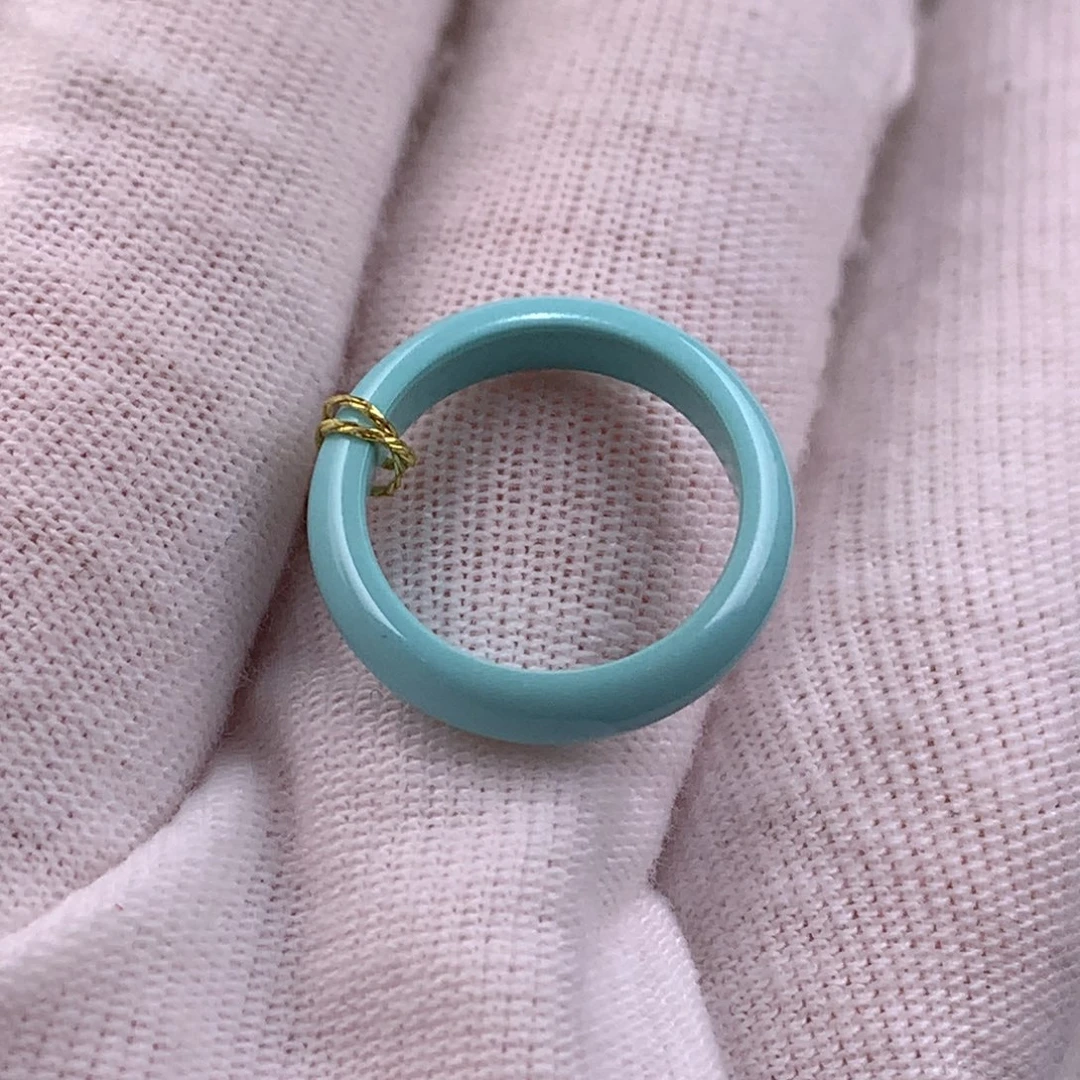 绿松石未镶嵌跑环卡12.5