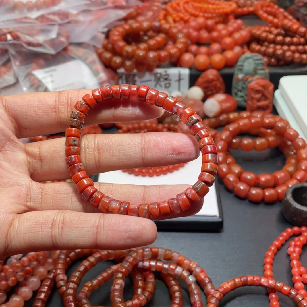 南红玛瑙手链未镶嵌晓*