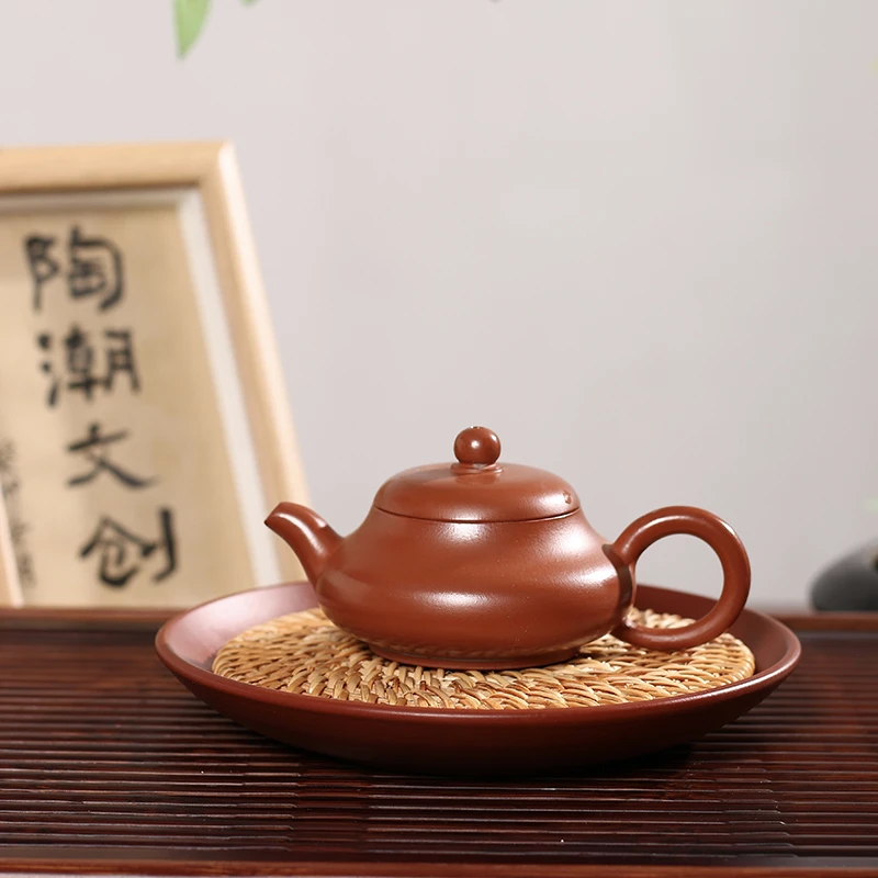 潮州原矿朱泥玉乳壶90cc小容量泡茶壶潮汕工夫茶家用茶壶