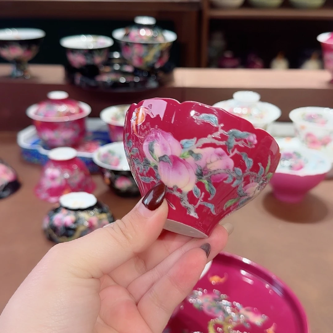 珐琅彩主人杯茶具套装