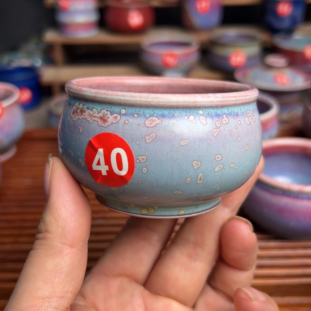 手工制作钧窑茶器