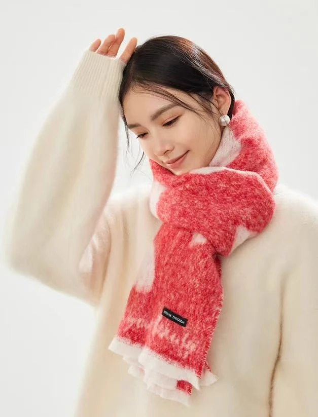 【Siggi】很有氛围的加厚爱心围巾
