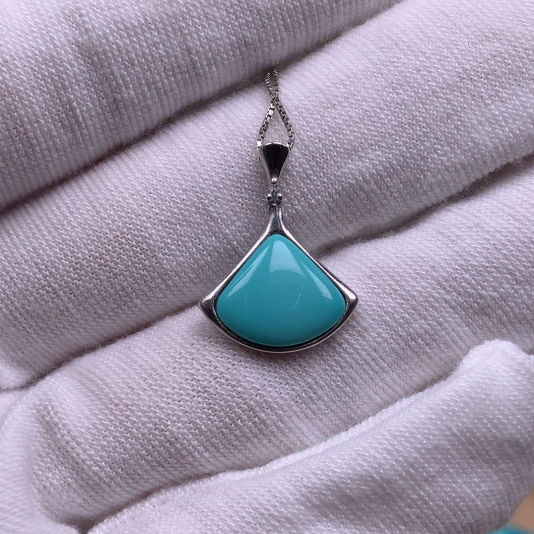 绿松石银S925镶嵌珠宝奇石