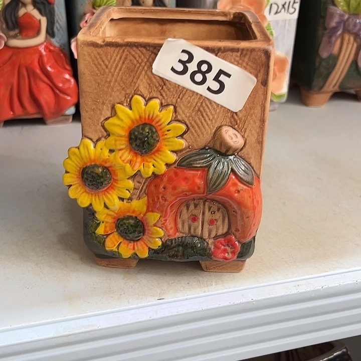 粗陶材质多肉花盆