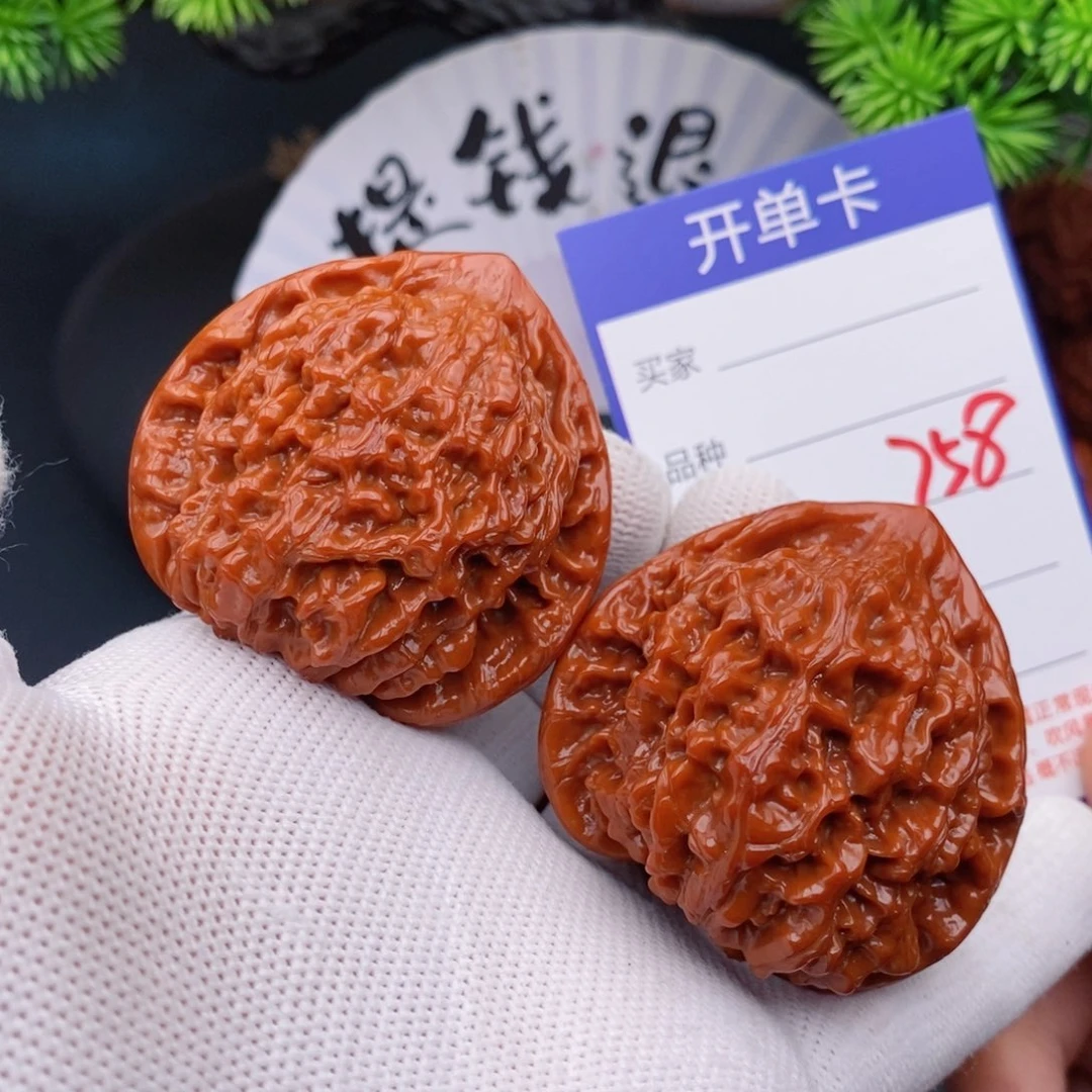 文玩核桃把件49官帽758