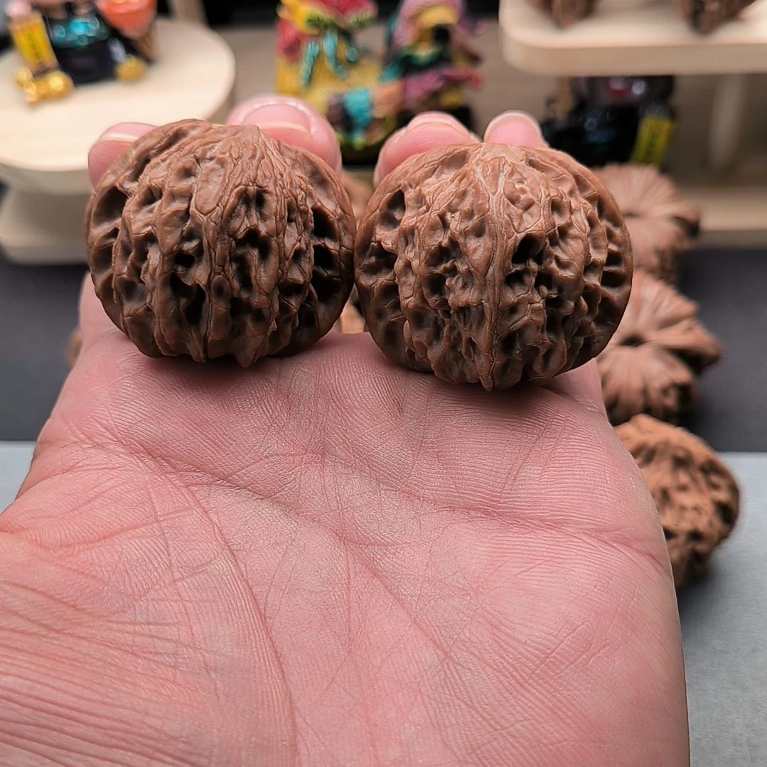 文玩核桃吊坠山地磨盘40尺