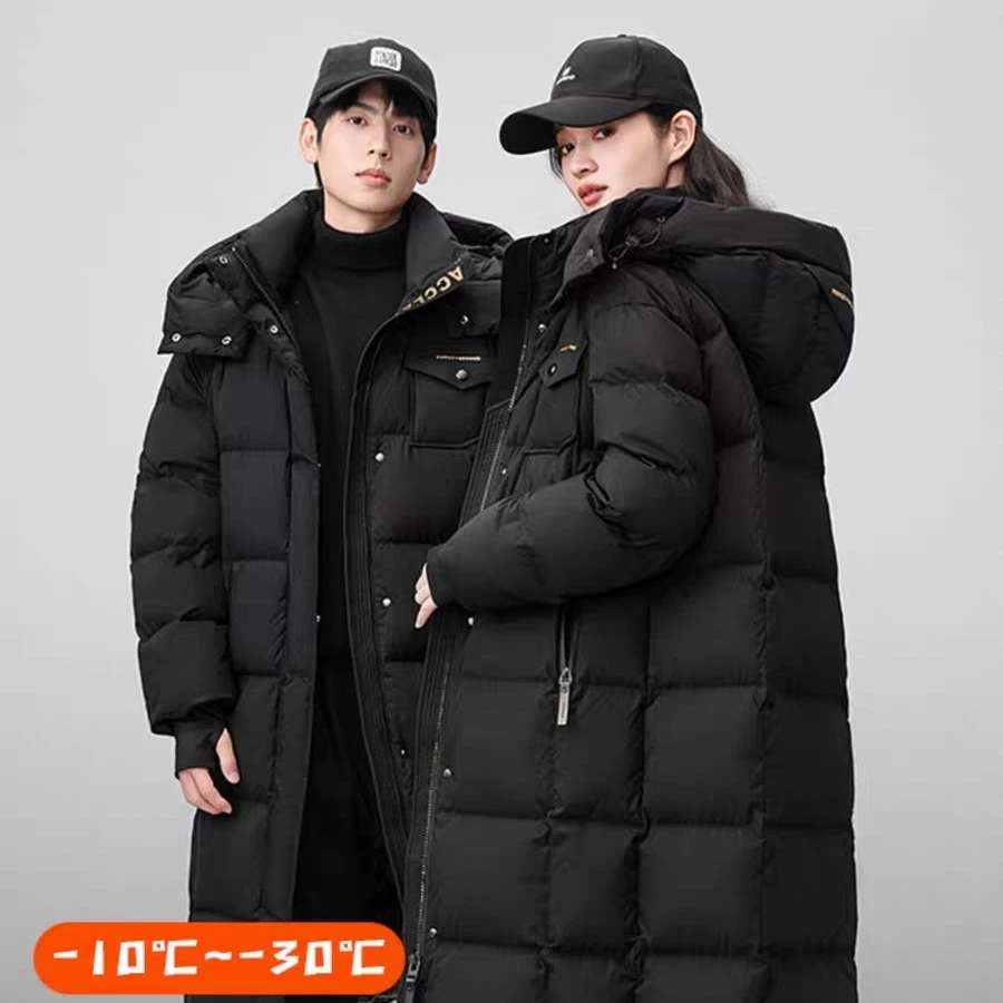 【东北极寒鹅绒服】2025羽绒服加厚长款羽绒服丫丫男女情侣款冬季