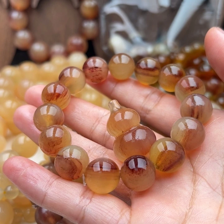 岁***年珐琅非金属14粉血手串