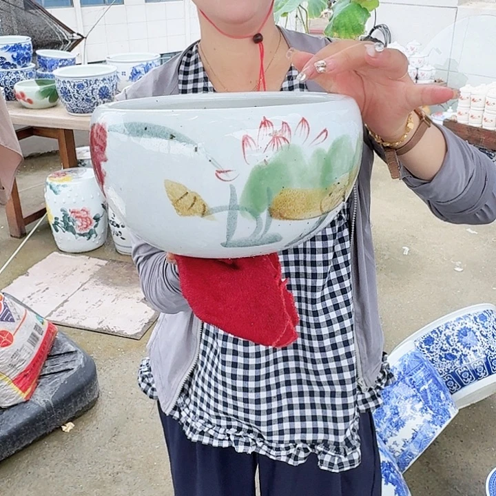 瓷片直径23厘米高13……