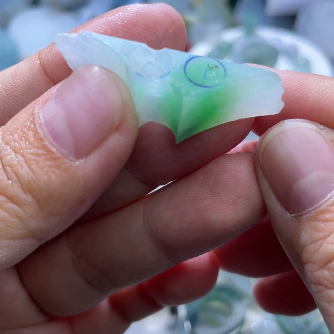 定制翡翠未镶嵌天然翡翠随行珠