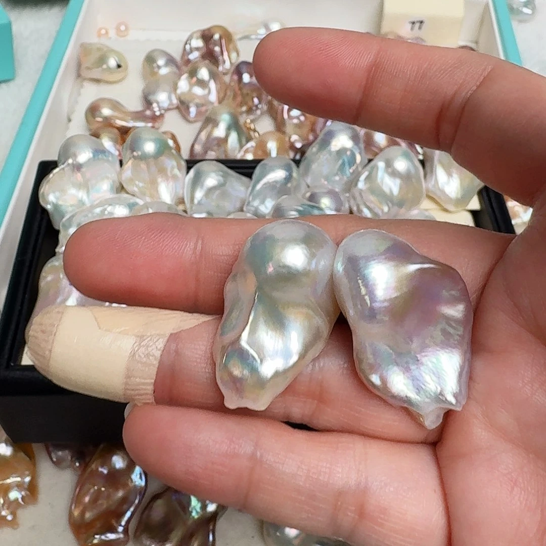 淡水珍珠颈饰银S925镶嵌阿*儿