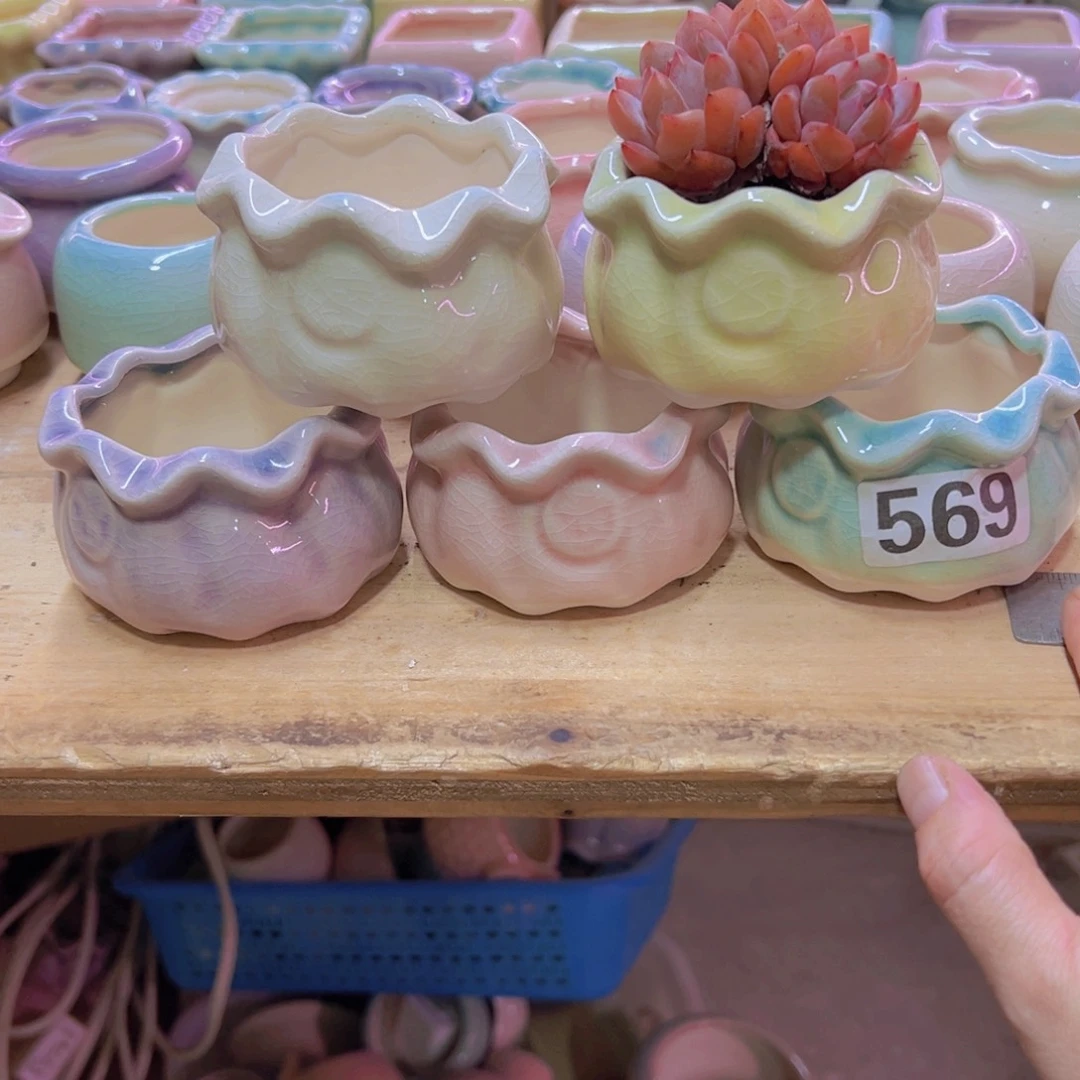 陶瓷花盆当场凑满12包邮