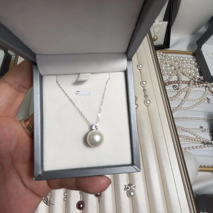 淡水珍珠颈饰银S925镶嵌S***n