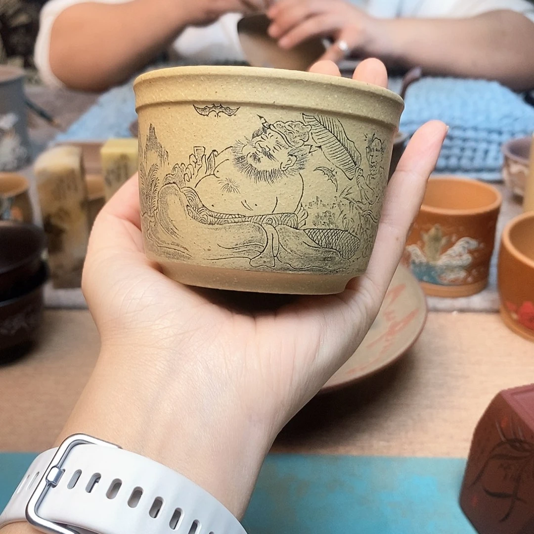 紫砂茶杯宜兴紫砂杯