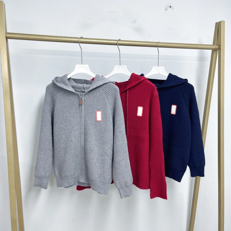 179女装宽松开衫时尚长袖连帽春秋常规针织衫秋季高领毛衣