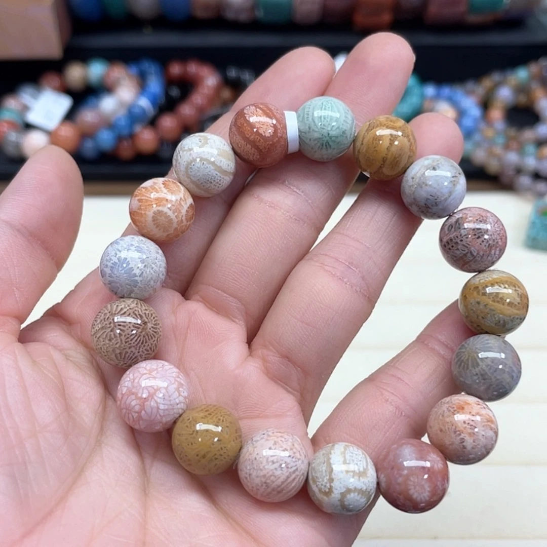 硅化珊瑚（珊瑚玉）手串未镶嵌E****d769