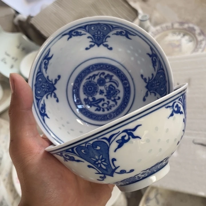 碗陶景德镇高温细白瓷餐具