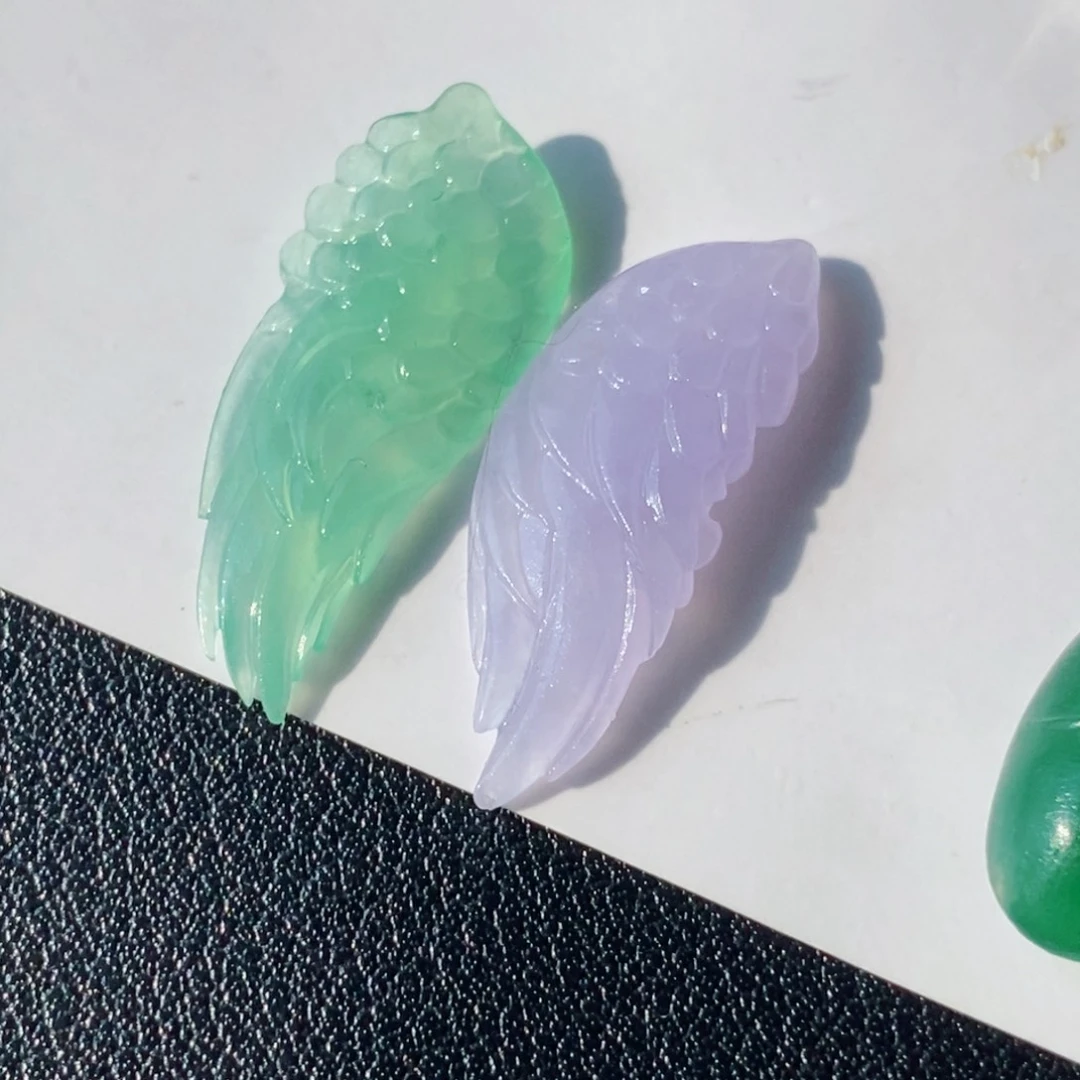 定制翡翠未镶嵌翅膀