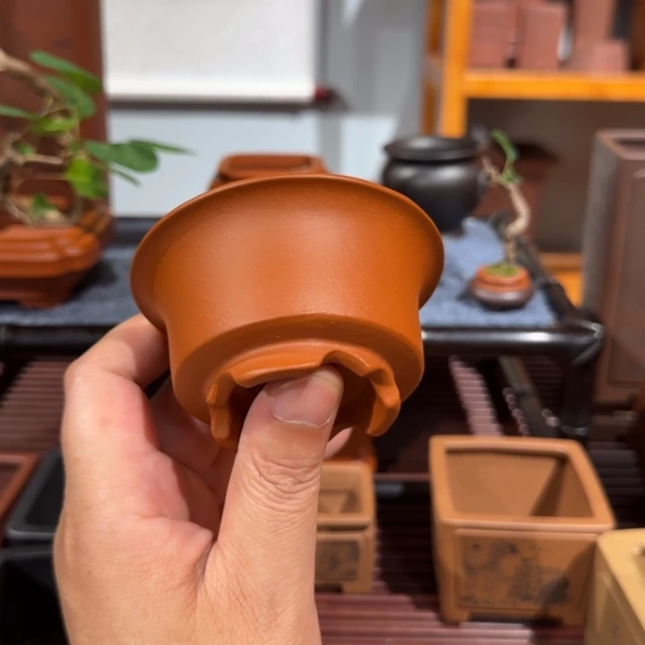紫砂花盆原矿紫泥