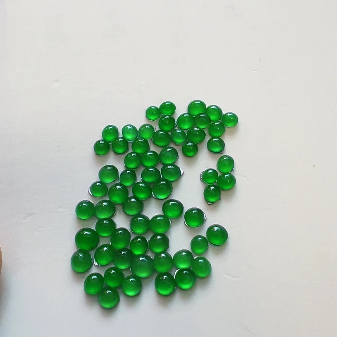 定制翡翠未镶嵌夏**蓝蛋面