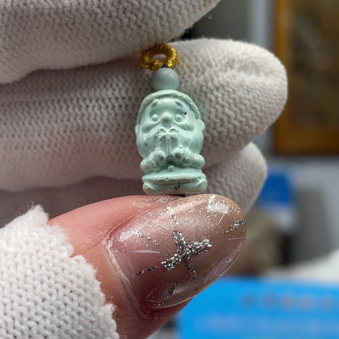 绿松石未镶嵌挂件