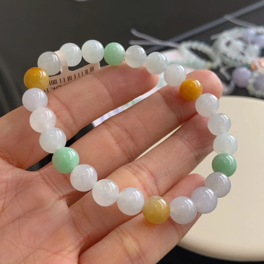 翡翠未镶嵌手链卡7.5