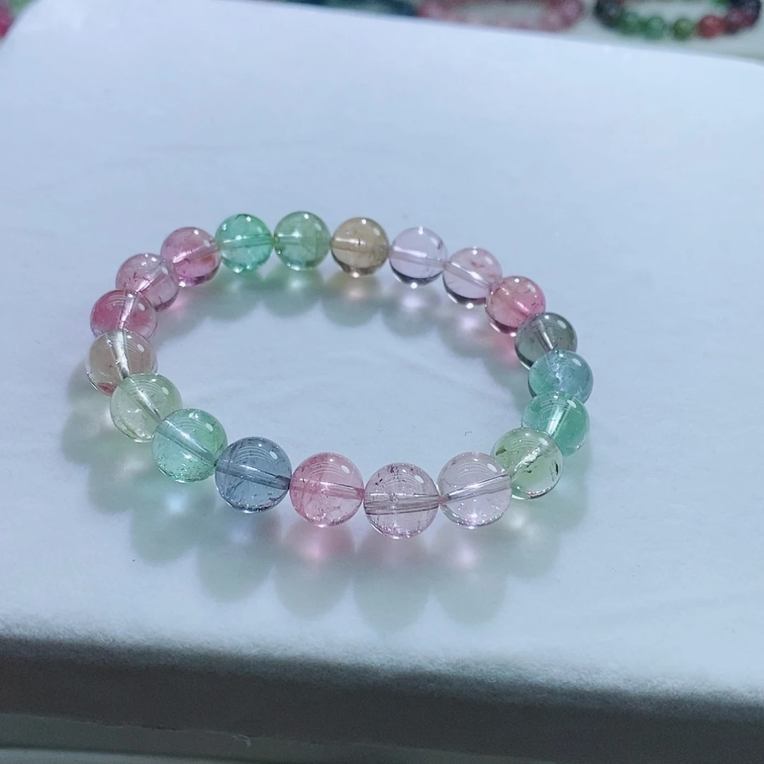 碧玺手链未镶嵌9.9mm左右