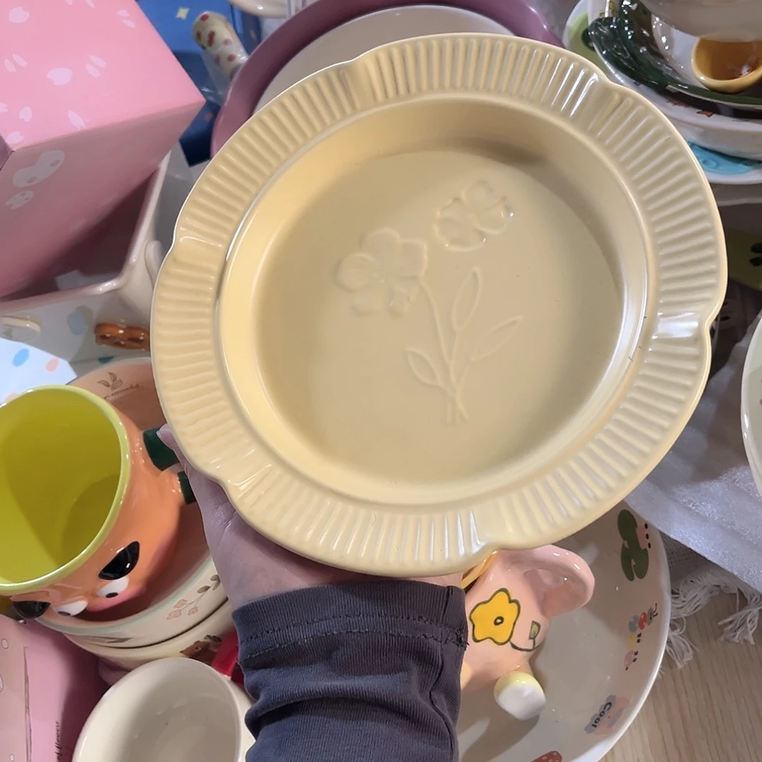 8寸圆盘陶瓷餐具系列