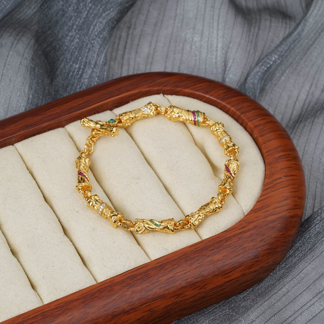 925银银制品 【启承严选】寄向出品 三星堆金杖手链 JX13