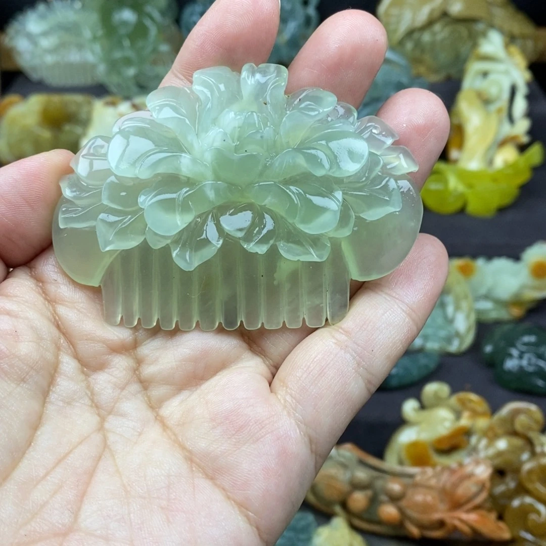 蛇纹石玉未镶嵌吊坠(赠链)微瑕