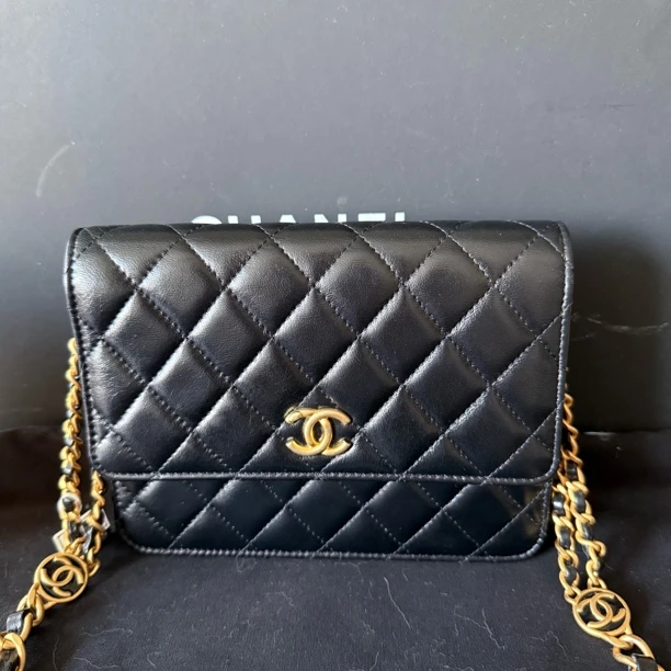 99新 Chanel/香奈儿 Chanel芯片珐琅徽章方胖子woc24年