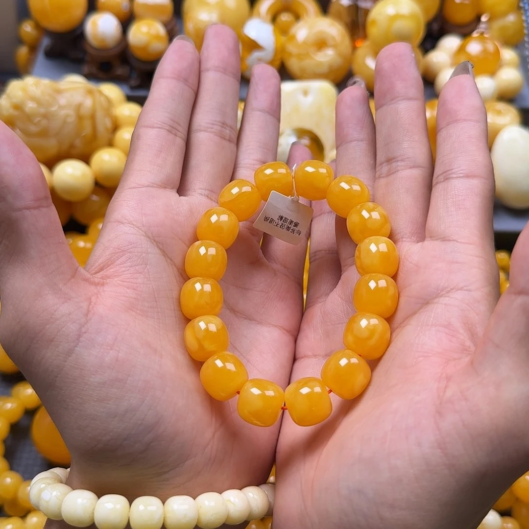 未镶嵌蜜蜡珠宝奇石同料14mm