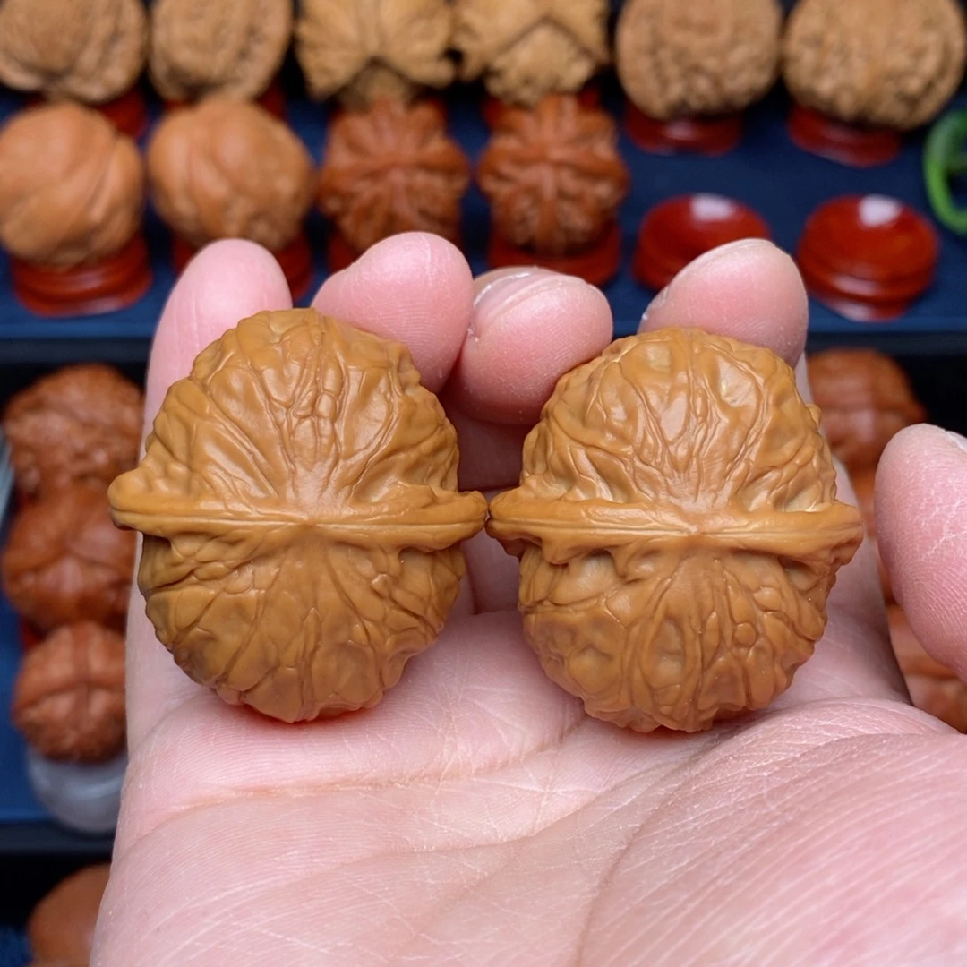 把件文玩核桃手捻野生精品木灵珠