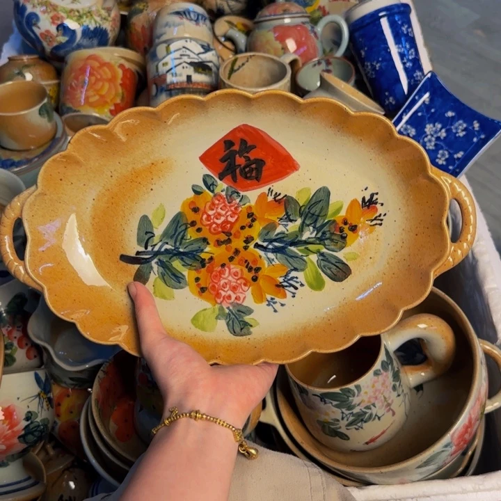 瓷片景德镇陶瓷手工手绘