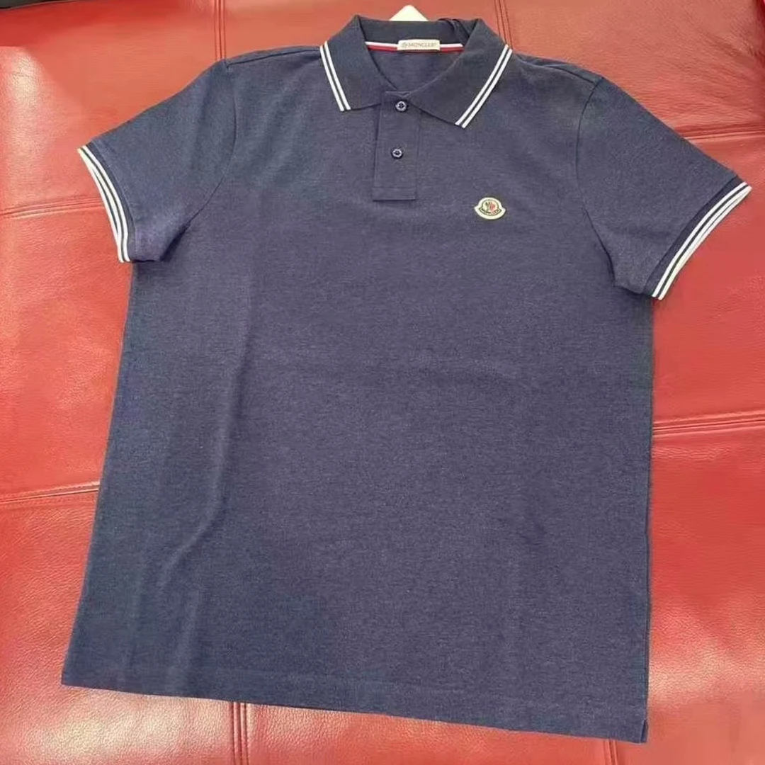99新 MONCLER 蒙口藏蓝色polo衫L码 179