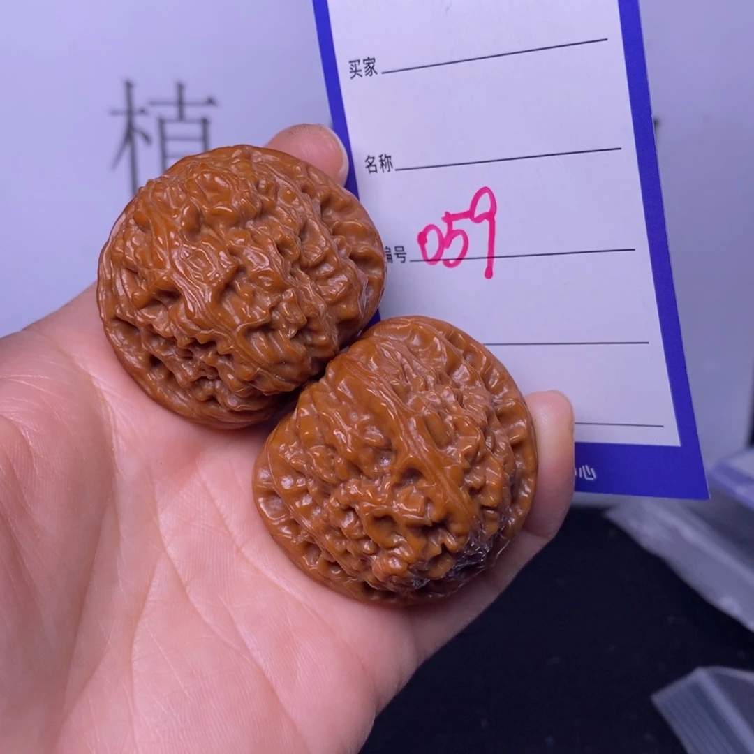 把件文玩核桃059/40白狮子