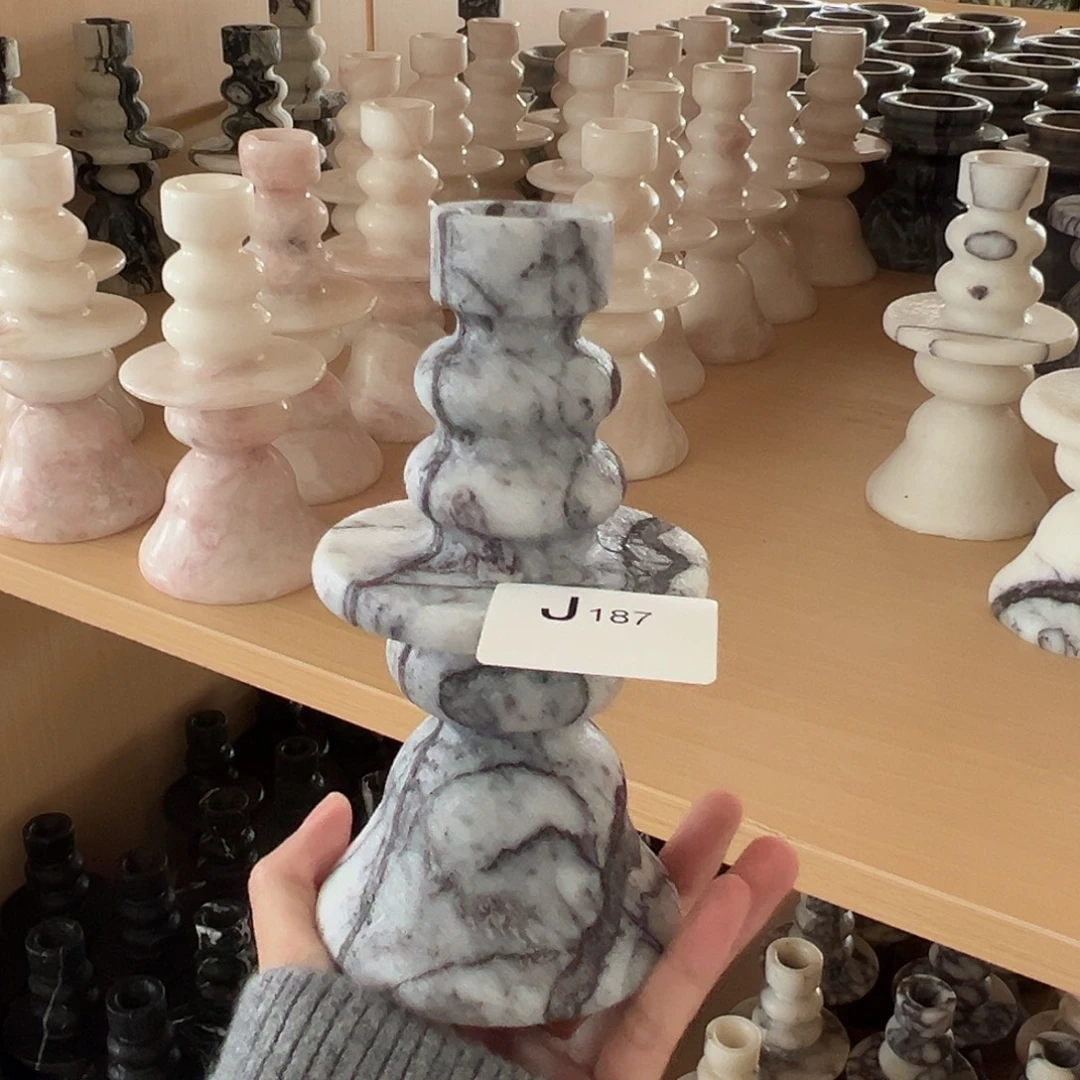 石材J187香雪梅法式高烛台