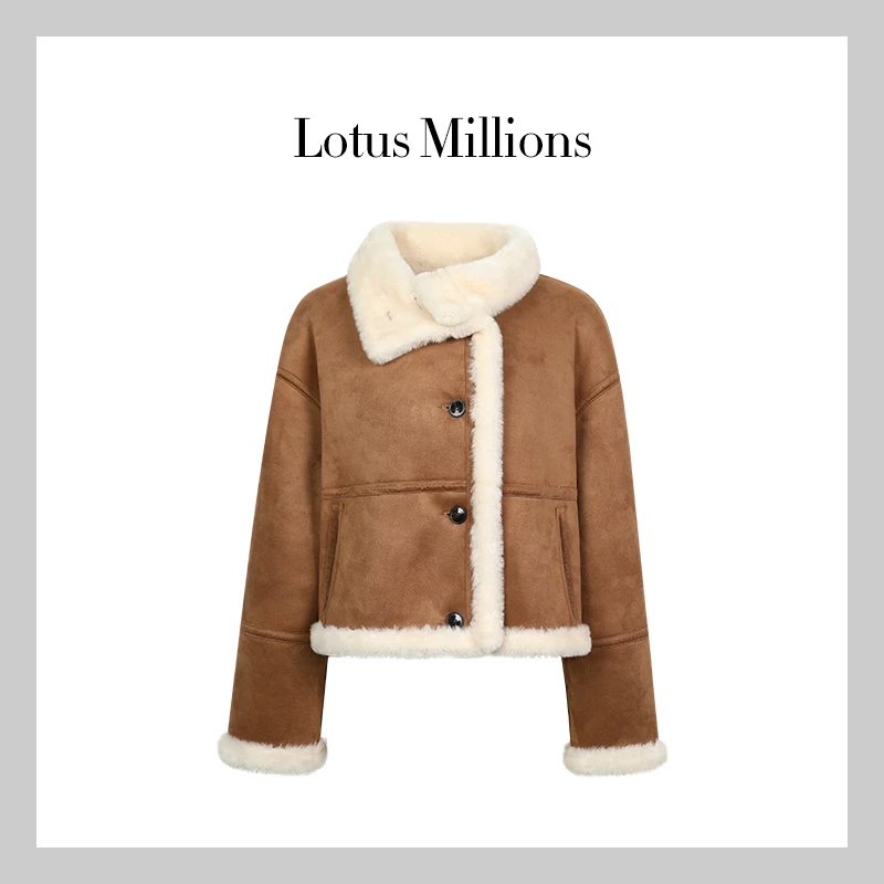 莲的百万【毛毛外套】2023年冬季新款 双面可穿 加厚款毛毛外套