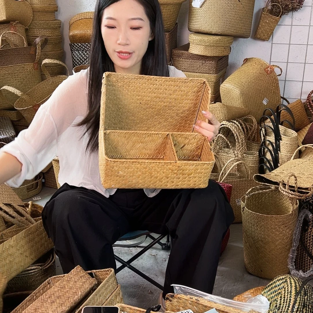 草编草编包/草编收纳盒微瑕疵