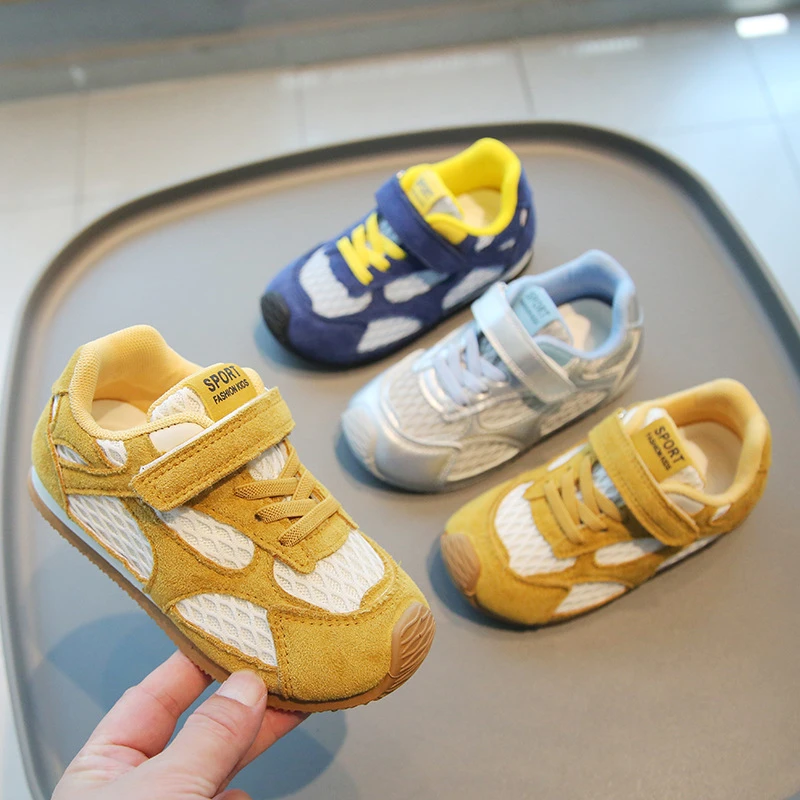 儿童阿甘鞋2025春秋新款男童运动鞋休闲女童网面鞋软底宝宝德训鞋