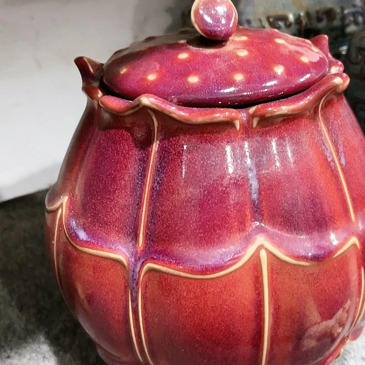 瓦当摆件摆件茶桌茶台陶瓷陶用****5