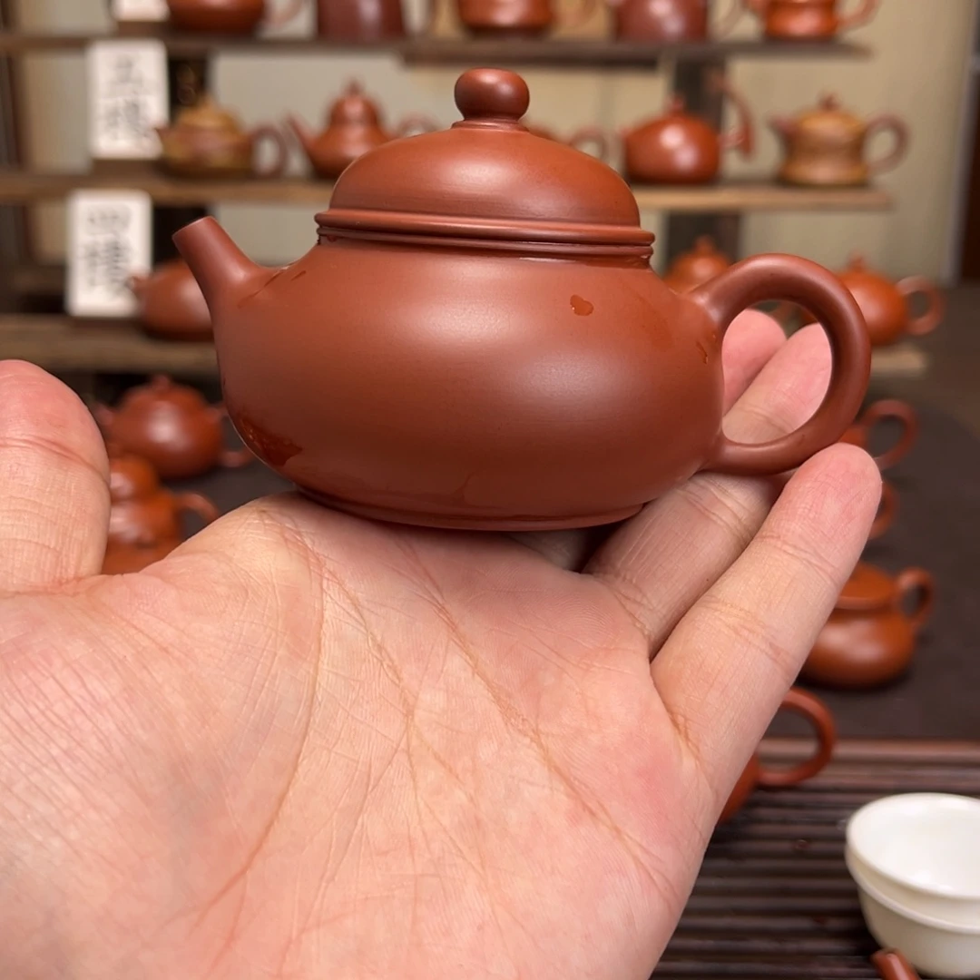 6***、紫砂茶壶精工容天120cc