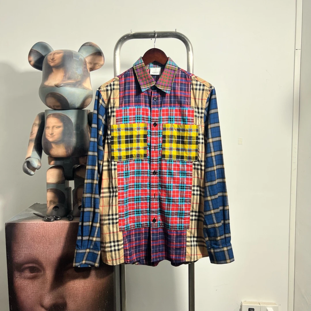 99新 BURBERRY/博柏利 格纹衬衫 R2609 尺码:XS胸围56衣长77编码3