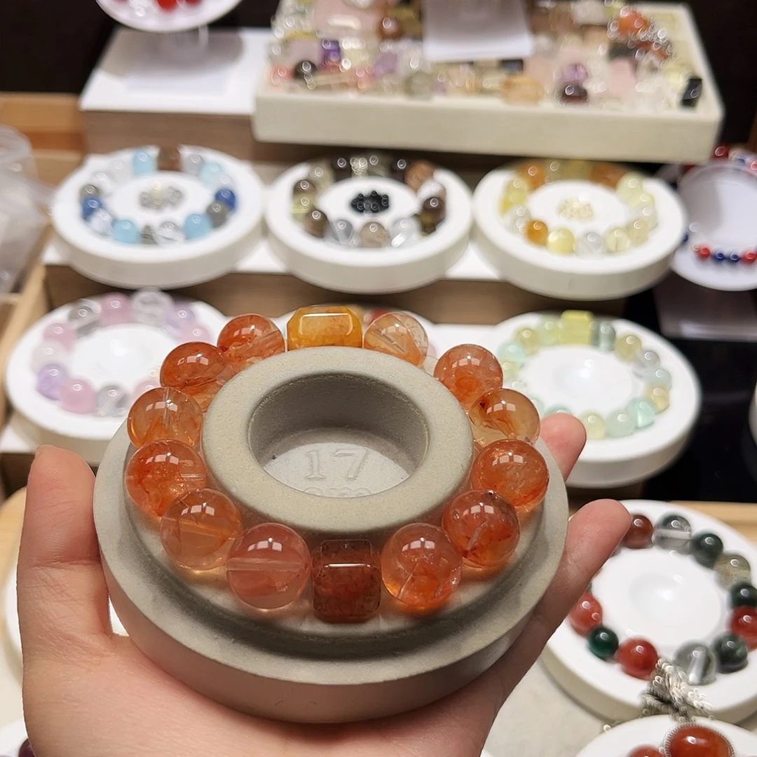 家***宝水晶未镶嵌手链天然水晶