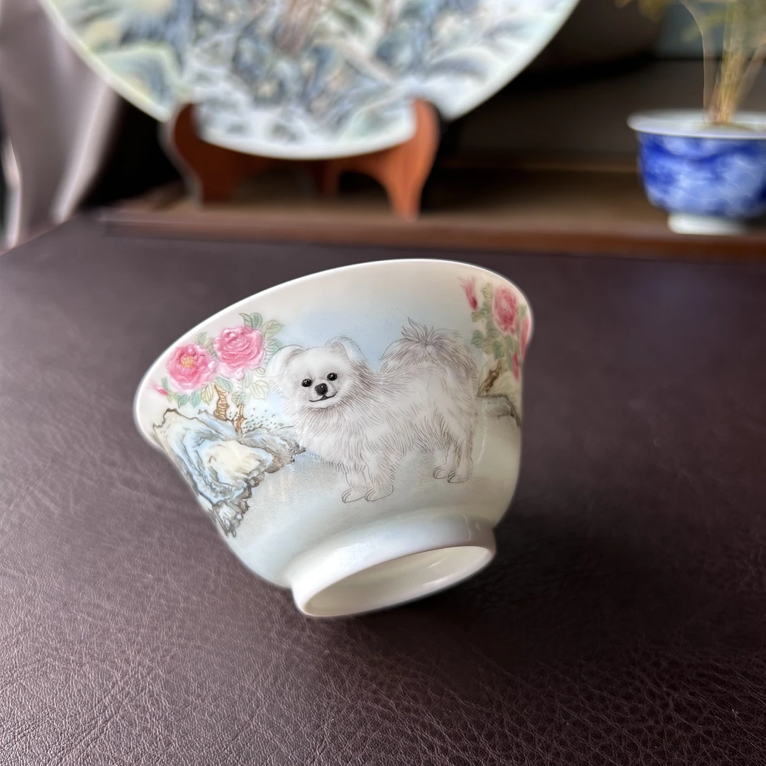 祥宝阁釉上粉彩旺福主人杯