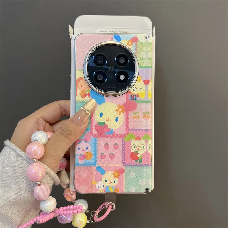 彩虹兔子拼图适用oppofindn5/n3折叠屏手机壳华为matex6/x5典藏版