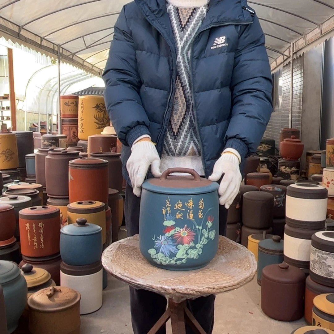 紫砂茶叶罐8 饼茶叶罐
