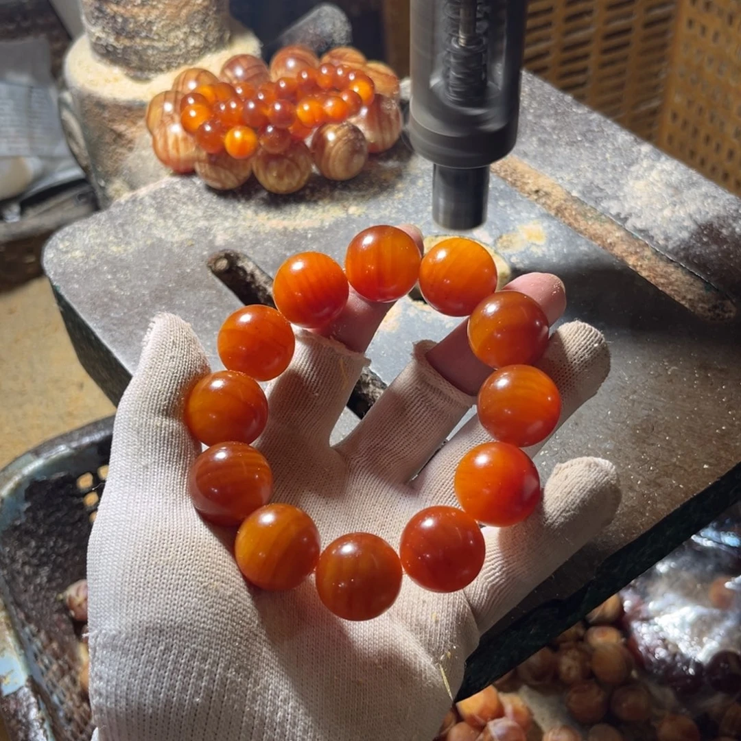 德***哥松木（琥珀木）手串/手链2.0固化包浆