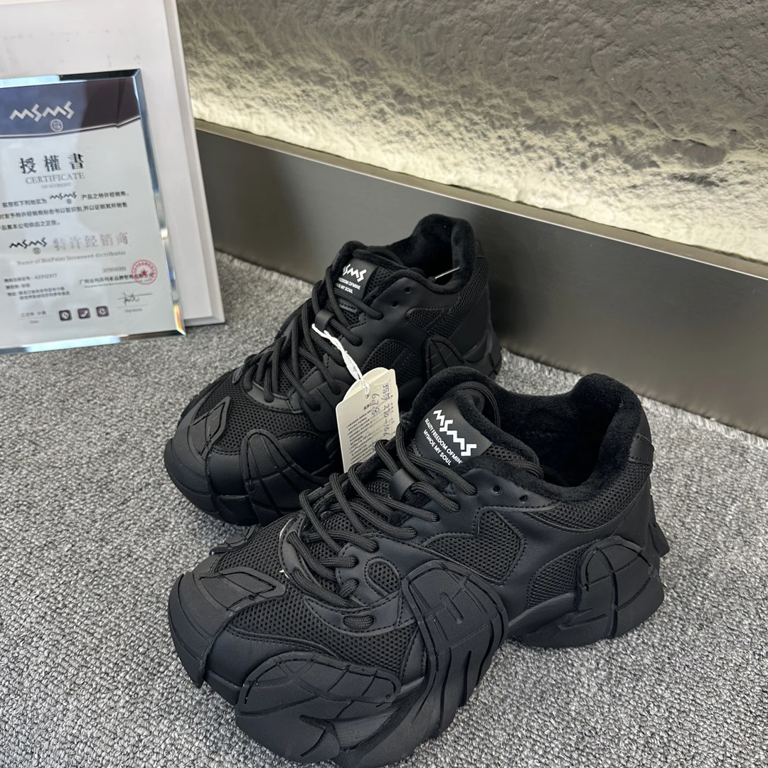 玛莎玛索270-156m秋冬加绒爆款八爪鱼潮流复古老爹鞋